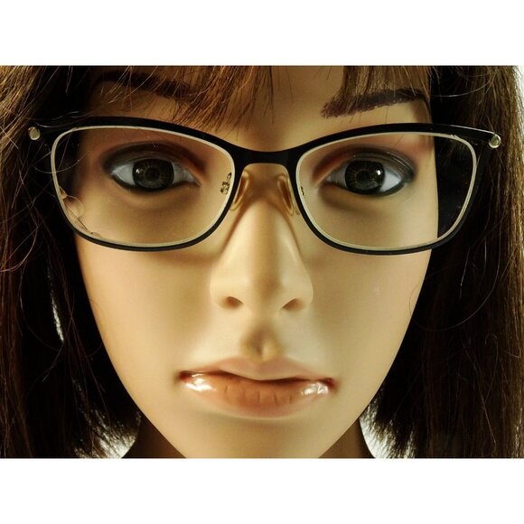 Jimmy Choo Eyeglasses FRAMES ONLY Black Wayfarer 53-17-134 - Picture 15 of 15